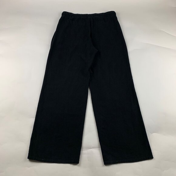 Old Navy Black Linen Blend Wide Leg Lounge Pant S - Picture 6 of 9